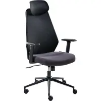Beliani ORYN - Bureaustoel - Zwart - Mesh