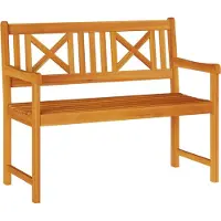 vidaXL Tuinbank Naturel 110 x 56 x 90 cm Massief Acacia Hout