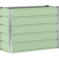 vidaXL Plantenbak Groen 100 x 40 x 75 cm Staal