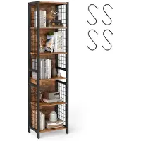 Vasagle Staande plank met 4 planken, 30 x 40 x 175,6 cm