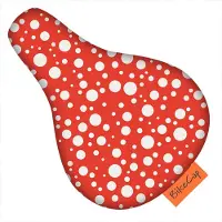 Bikecap Zadelhoesje Kids Dots red & white | Fietszadelhoes - Fietszadeldek - Stof en waterafstotend