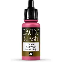 Vallejo Hobbyverf Acrylverf - 73206 Game Color Wash - Red - Acryl - Verf flesje - 18 ml