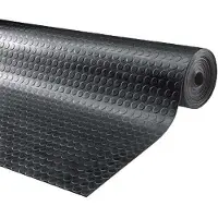 Ivol Rubber loper / rubbermat op rol Cirkel 3mm - Breedte 120 cm
