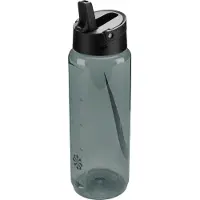Nike TR Renew Recharge Straw Drinkfles 700ML Donkergroen Zwart