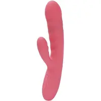 Svakom Avery - oplaadbare rabbit vibrator met stootfunctie - siliconen - roze