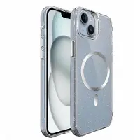 IMoshion Clear Glitter Backcover met MagSafe voor de Apple iPhone 14 - Zilver