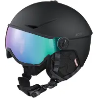 Cairn - Heren skihelmen - Rise Visor Pure Mat Black Cameleon voor Dames - Maat 56-57 cm - Zwart