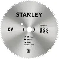 Stanley Accessoires - Zaagblad voor hout 184x16 mm, 100 tanden STA10205-XJ