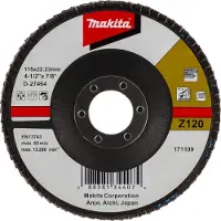 Makita Lamellenschuurschijf 115X22 K120 - D-27464