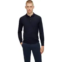 BOSS BLACK Polo lange mouw Blauw Bono-L 10243945 01 50476357/404