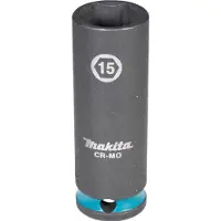 Makita E-16324 Impact Black Krachtdop 3/8 | 15 x 63 mm