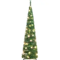 vidaXL Kunstkerstboom pop-up 50 LED's 120 cm groen