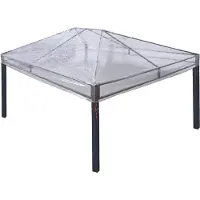 vidaXL Gazebo hoes vervanging 400 x 300 x 32 cm Transparant PVC
