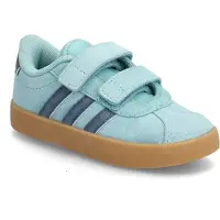 Adidas Sportswear VL Court 3.0 suede sneakers lichtblauw/blauw Jongens/Meisjes Leer - maat 19