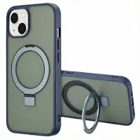 Accezz Ring Stand Backcover met MagSafe voor de Apple iPhone 14 - Blauw