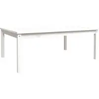 vidaXL Tuintafel 121x82,5x45 cm massief grenenhout wit