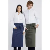 CG Workwear Bistro Apron Macerata CGW1271 - BLUE MELANGE - 80 x 100 cm