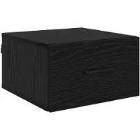 vidaXL Nachtkastje Zwart eiken 35 x 35 x 20 cm Bewerkt hout