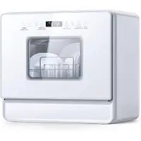 Ama Mini Vaatwasser - Vaatwasser - Tafelvaatwasser - 5 Liter Watertank - Wit