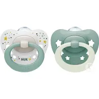 Nuk Classic | siliconen fopspenen | 2st. set | 6-18 maanden