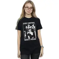Disney Dames/Dames Elk Sprookje Heeft Een Schurk nodig Katoenen Vriendje T-shirt (Zwart)