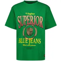 Vingino T-shirt groen Jongens Katoen Ronde hals Printopdruk - maat 128