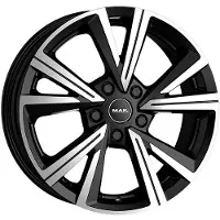 Mak Litá velg QVARZ, 6x16 inch, 5x100 steek, ET 35, zwarte glansfinish