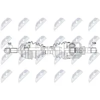NTY NPW-CT-171 Aandrijfas