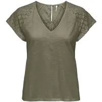 ONLY Shiv Blouse Met Korte Mouwen Groen M Vrouw