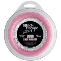 Black Magic Shock Leader Fluorocarbon 80 M Zwart 0.800 mm