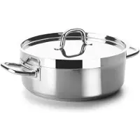 Lacor 54032S Braadpan zonder deksel, diameter 32 cm, Chef Luxe