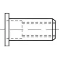 Toolcraft TO-5380464 Popmoer M4 RVS 500 stuk(s)