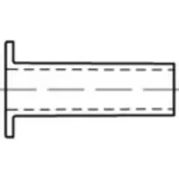 Toolcraft TO-5454279 Massieve holle klinknagel 4 mm 100 stuk(s)