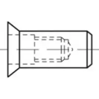 Toolcraft TO-5455284 Popmoer M5 500 stuk(s)