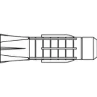 Toolcraft TO-5455095 Plug 51 mm 100 stuk(s)