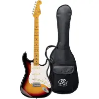 SX Elektrische gitaar - SST57-3TS - Retro Series 57 - ST-model - 3x Single Coil - Esdoorn toets - Sunburst - Inclusief gigbag