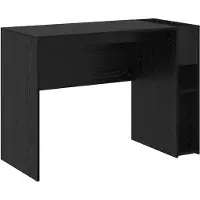 vidaXL Bureau Zwart Eiken Bewerkt hout 109 x 50 x 78 cm