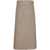 Link Kitchen Wear Franse sloof met zak - Khaki - 100 x 100 cm -