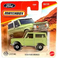 Matchbox 1970 FORD BRONCO GREEN MINT 1:64 59/125 USA 4x4 SHORT CARD