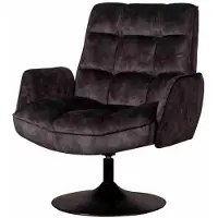 Tower Living - Tropea draaifauteuil - donkergrijs