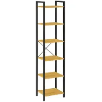 Begryf - Opbergrek - eiken/zwart - metaal - 39,5x30x187,5 cm