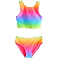 Next Bikini lichtblauw / geel / limoen / lila