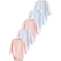 Next Rompertje/body pastelblauw / oranje / perzik / pink / rosa