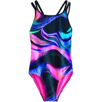 Next Badpak aqua / donkerblauw / pink / zwart