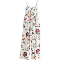 Next Jumpsuit olijfgroen / oranje / karmijnrood / wit