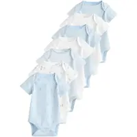 Next Rompertje/body beige / hemelsblauw / pastelblauw / offwhite