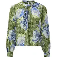 Rich & royal Blouse royal blue/koningsblauw / pastelblauw / olijfgroen / lichtgroen