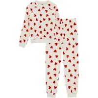 We fashion Nachtkledij rood / natuurwit