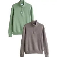 Next Trui aardetinten / pastelgroen
