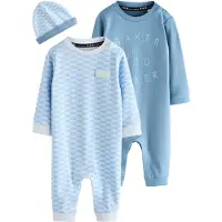 Ted Baker Rompertje/body opaal / pastelblauw